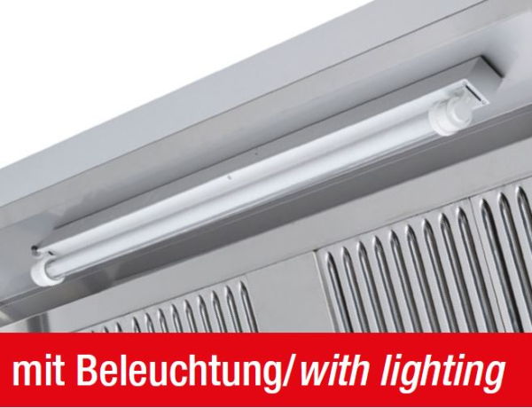 Wandhaube mit Motor und Regler, 2000 x 700 x 450 mm